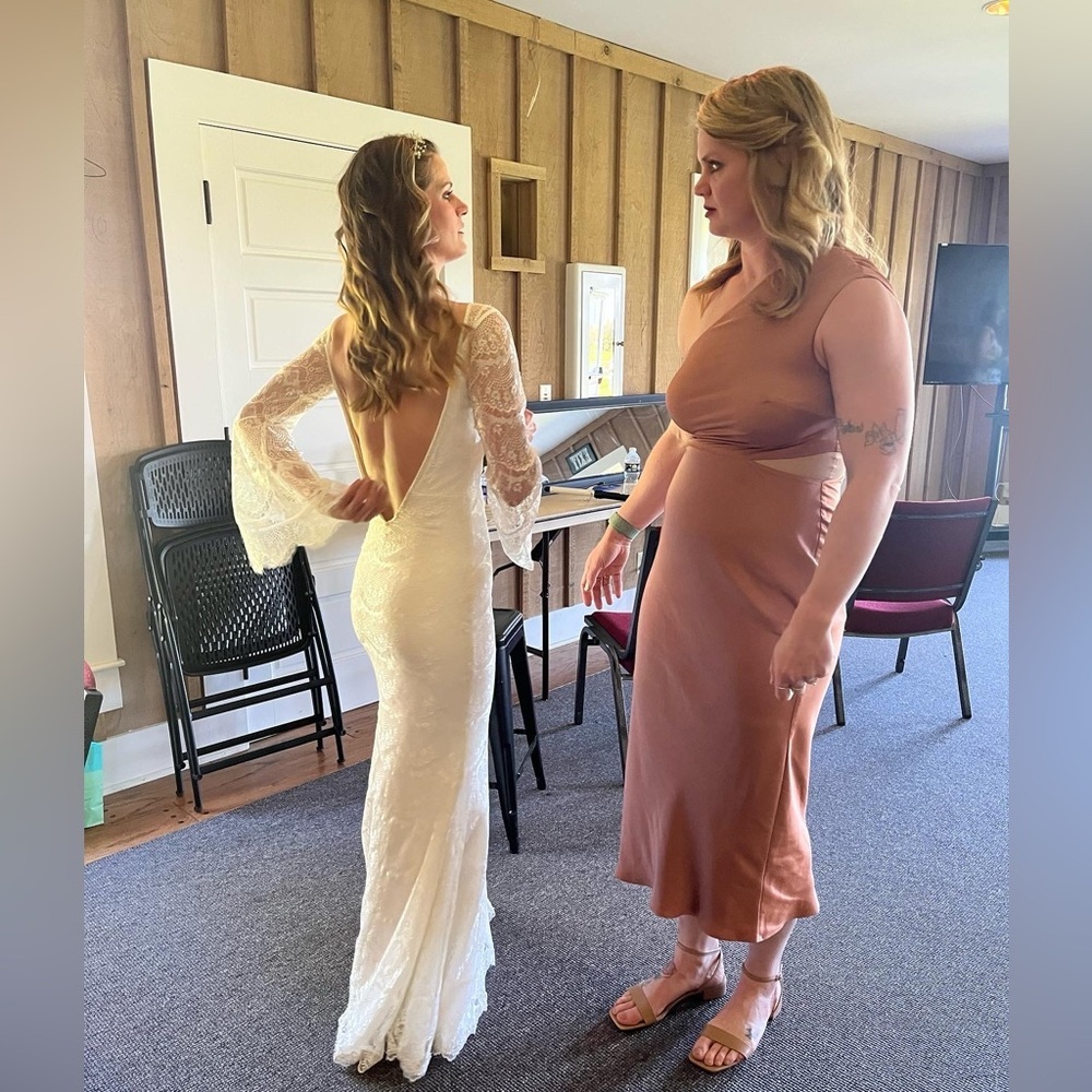 Sachin + Babi (BHLDN) One-Shoulder blush pink Dress - Picture 6 of 7